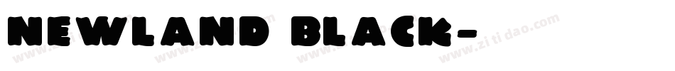 Newland Black字体转换